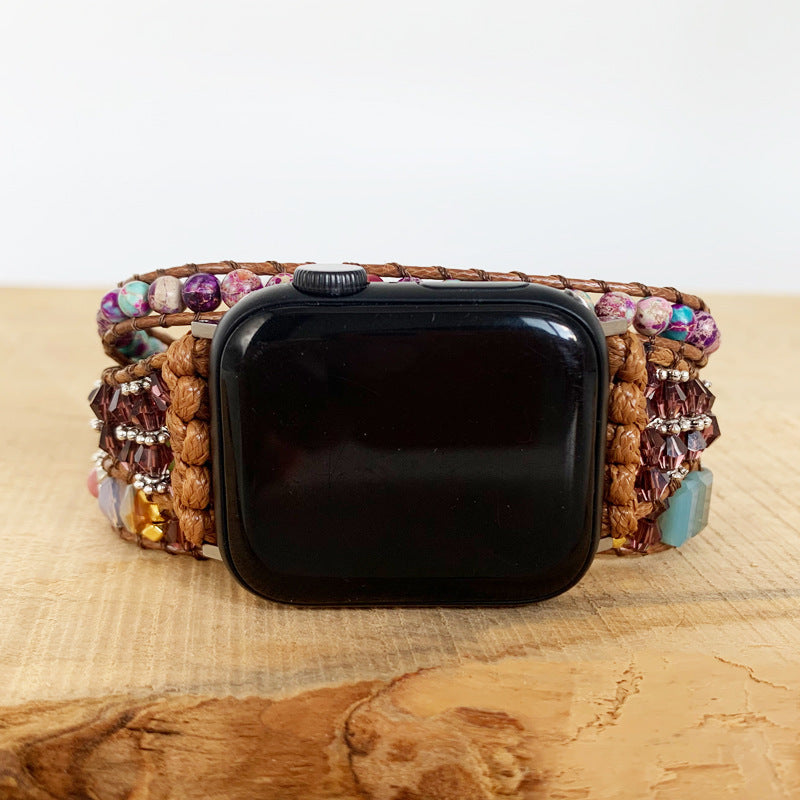 Fashionable Natural Paraffin Thread Multi-layer Hand-woven Strap