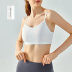 Yoga Vest Women's Water Drop Fixed Cup Spaghetti Strap Underwear